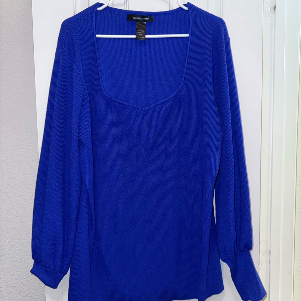 Ashley Stewart Royal Blue Blouse